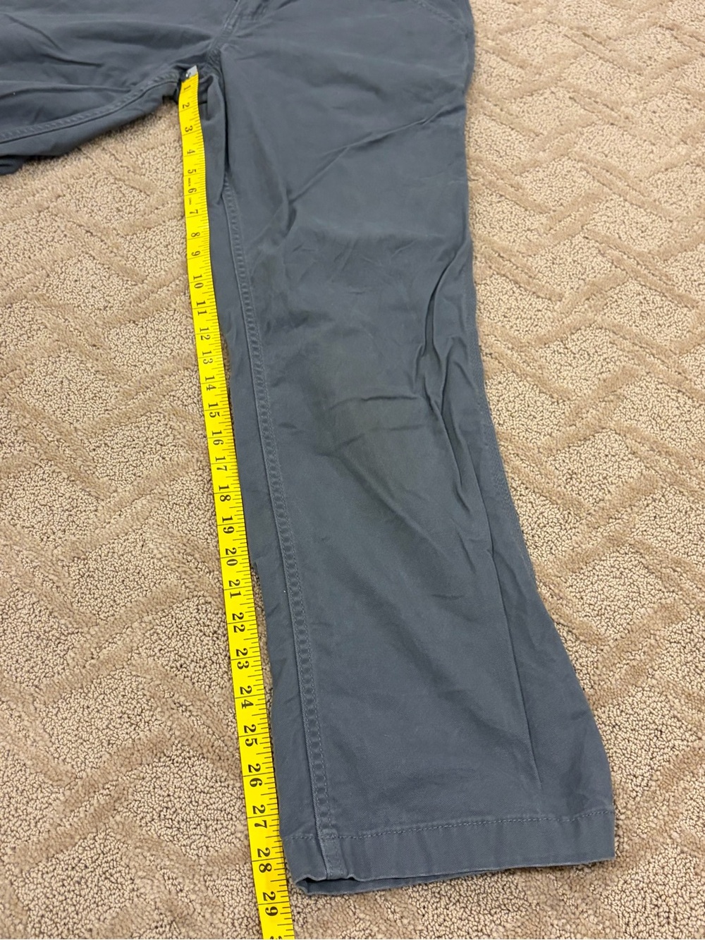 Carhartt Relaxed Fit Carpenter Work Pants Charcoal Grey 30x30 - Picture 4 of 6